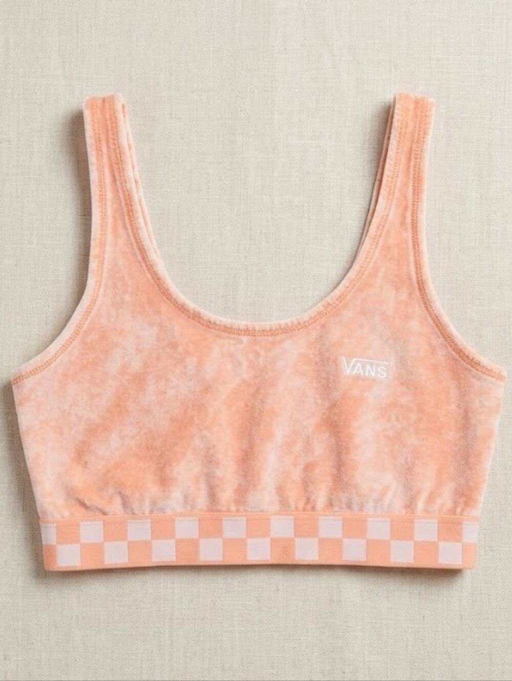 Vans Pink Checkerboard Bralette / Crop Top